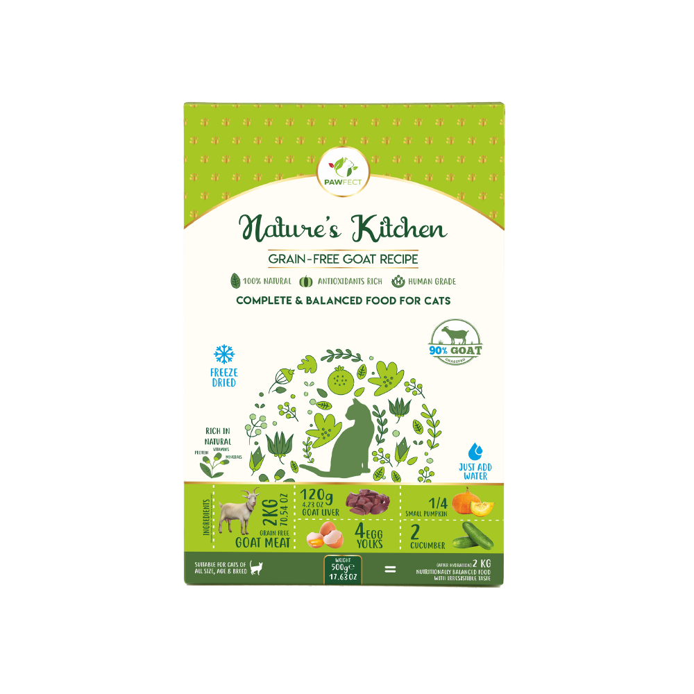 Freeze-dried goat food | for cats