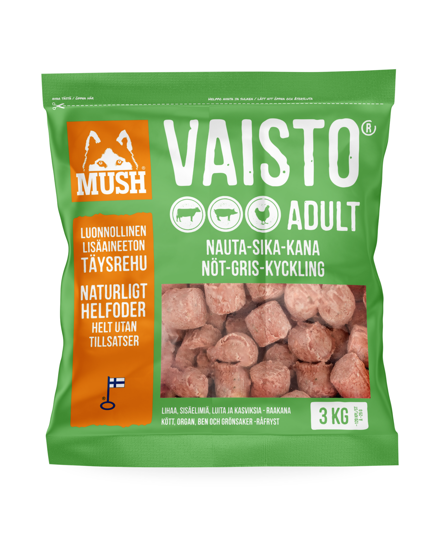 Frozen complete food for cattle, pig and chicken | dog
