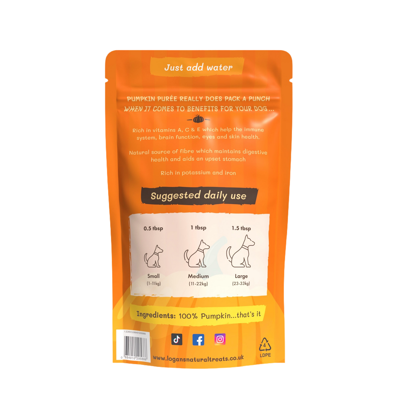Organic pumpkin powder