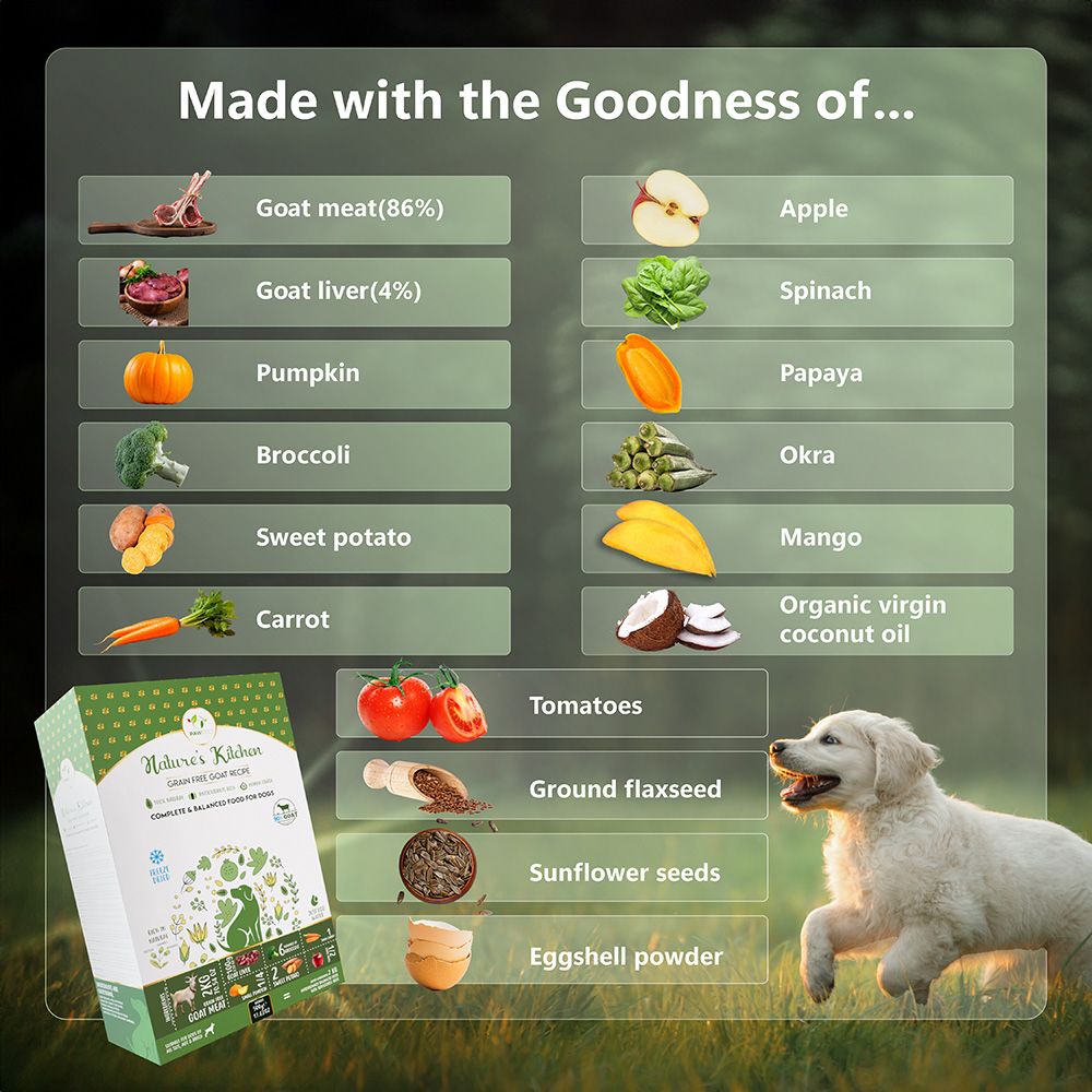 Freeze-dried goat food | for dogs