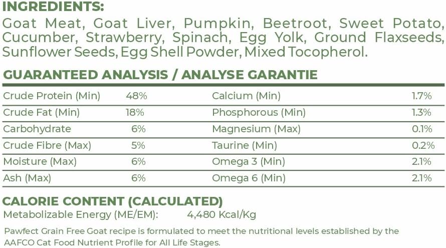 Freeze-dried goat food | for cats