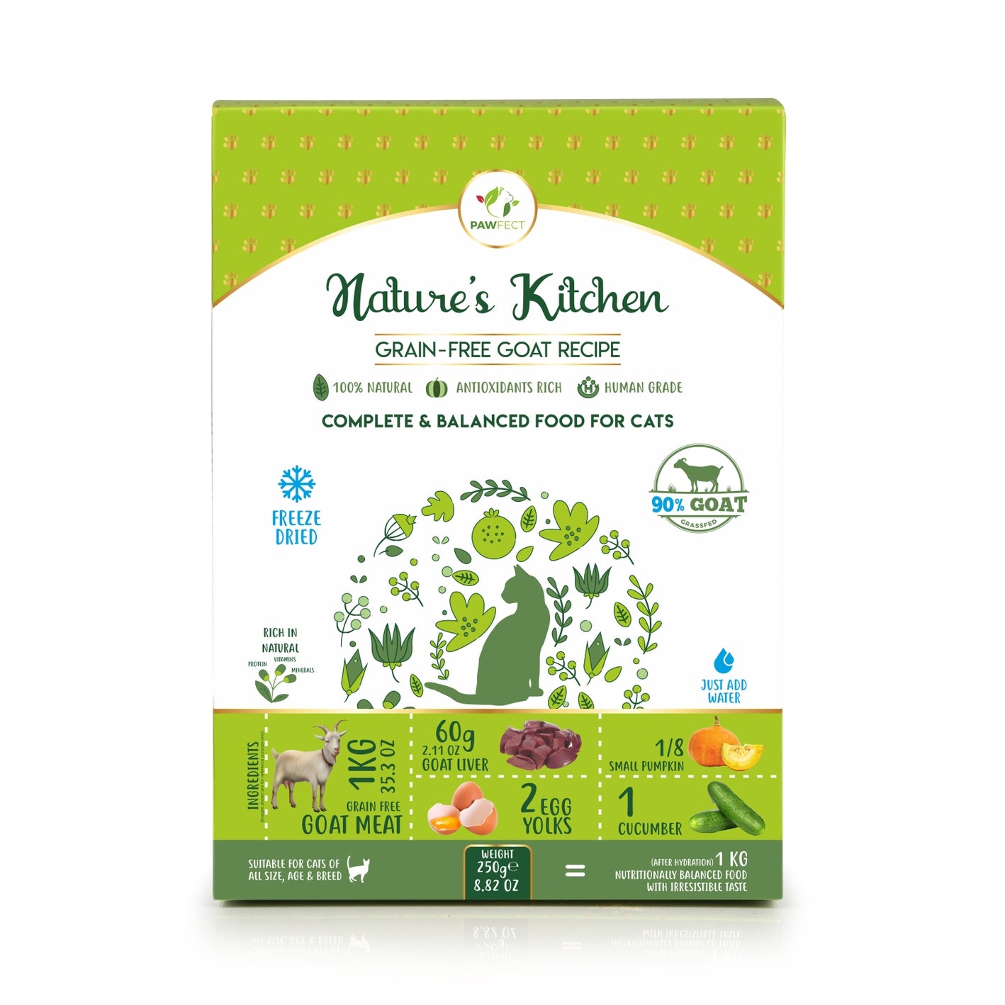Freeze-dried goat food | for cats