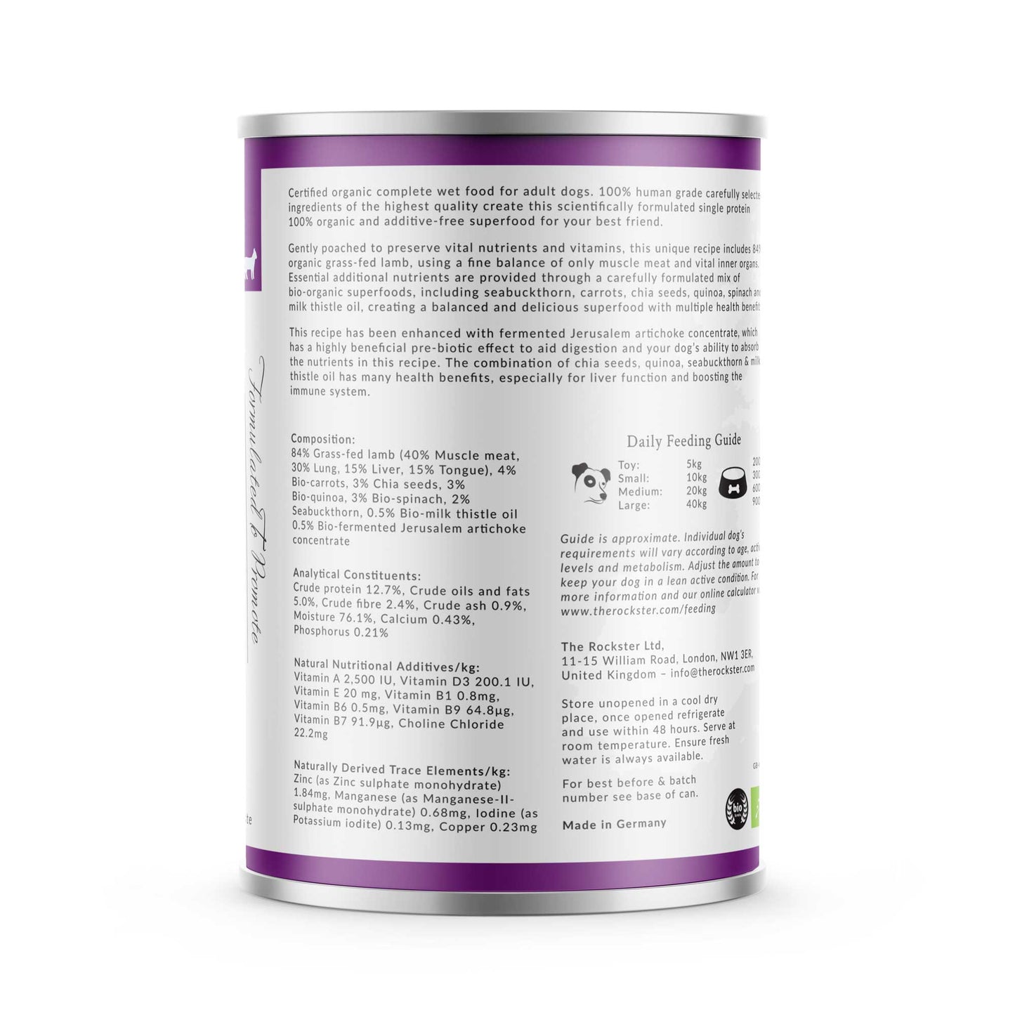 Wet food with lamb | for dogs