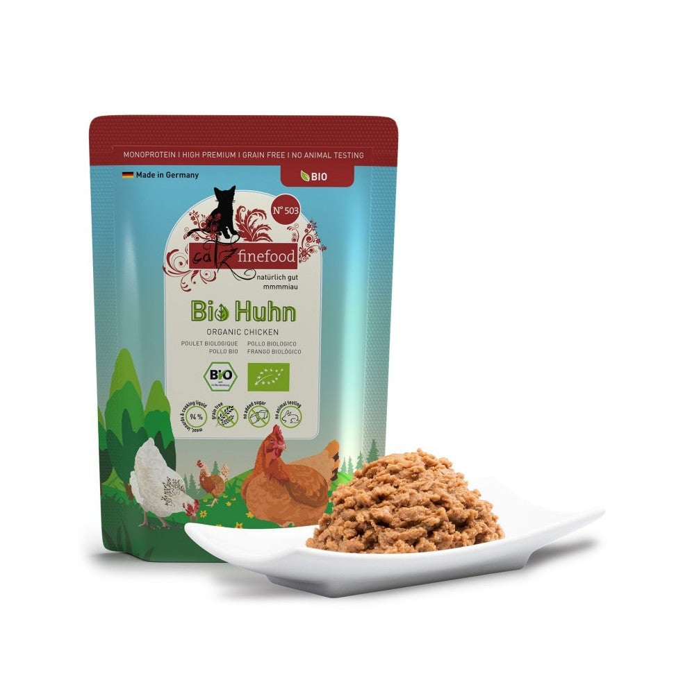 Organic wet food made from chicken | for cats