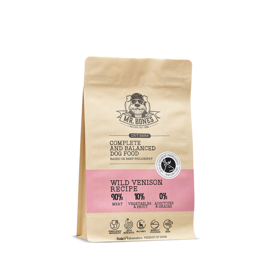 Fullfôr av hjort og grønn vom