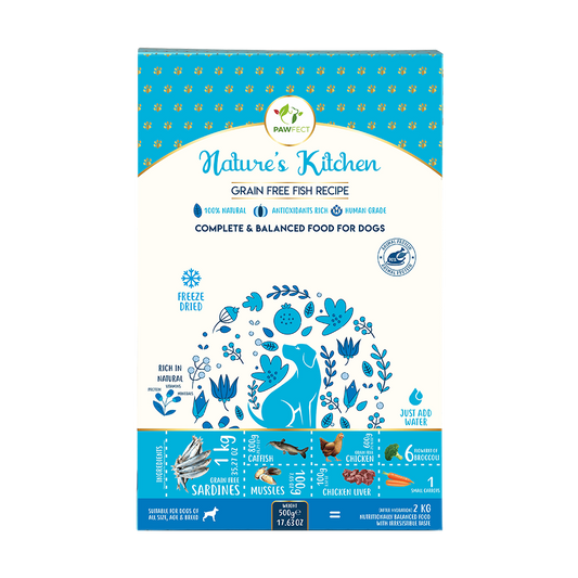 Fullfôr av fisk og kylling | til hund