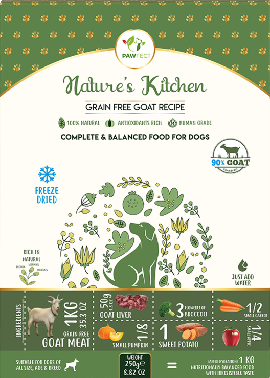 Freeze-dried goat food | for dogs