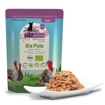 Økologisk våtfôr av kalkun | til katt