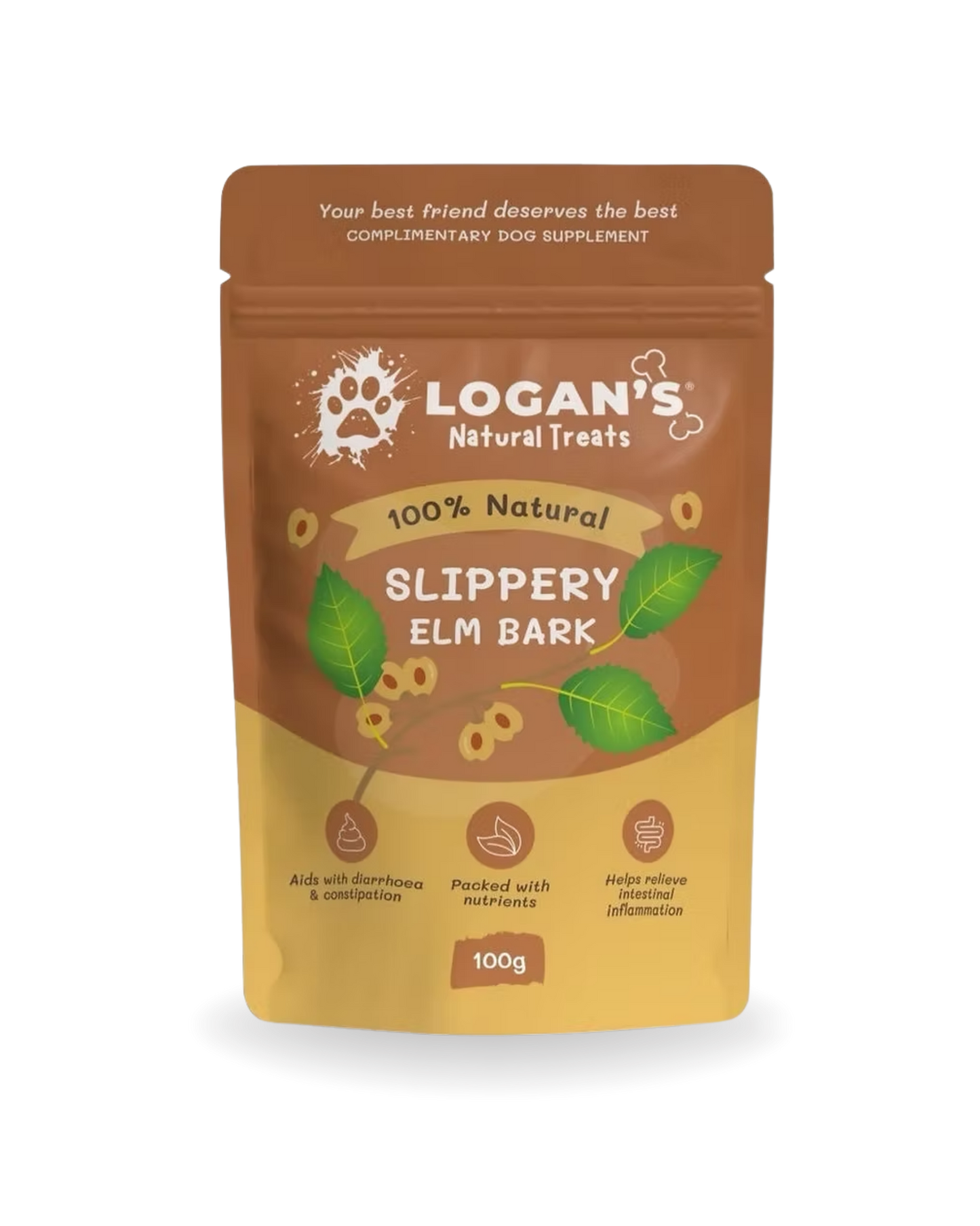 Slippery elm bark powder