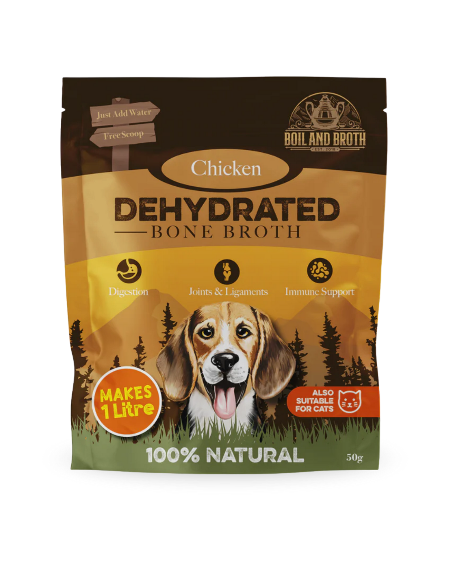 Chicken bone broth powder