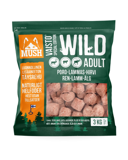 Frozen complete food of reindeer, lamb, and moose | dog