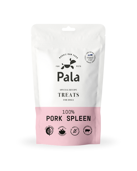 Pork spleen treats