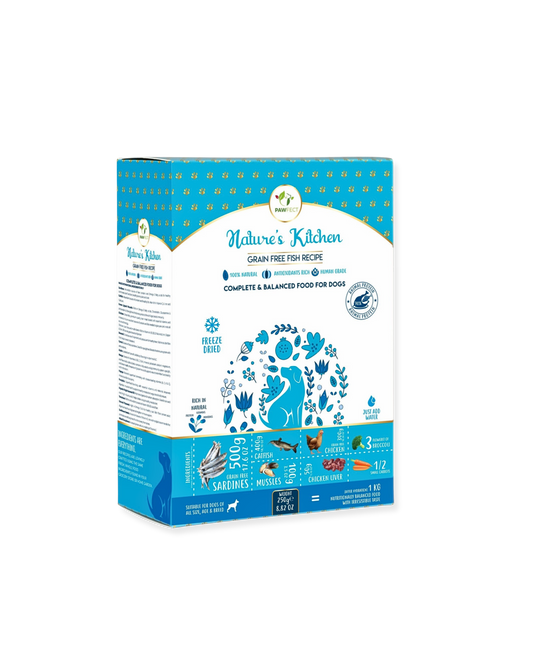 Freeze-dried food of fish and chicken | for dogs