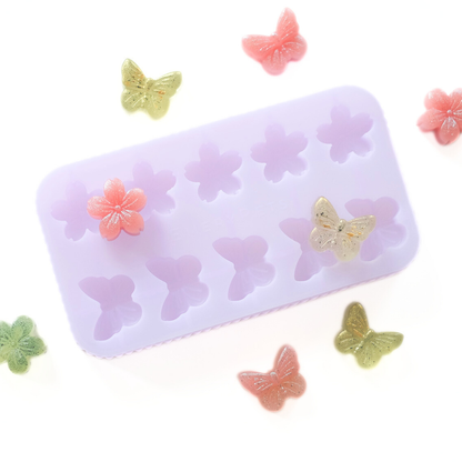 Silicone mold BUTTERFLY + SAKURA