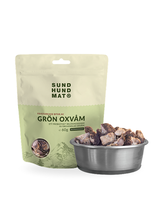 Green beef tripe treats