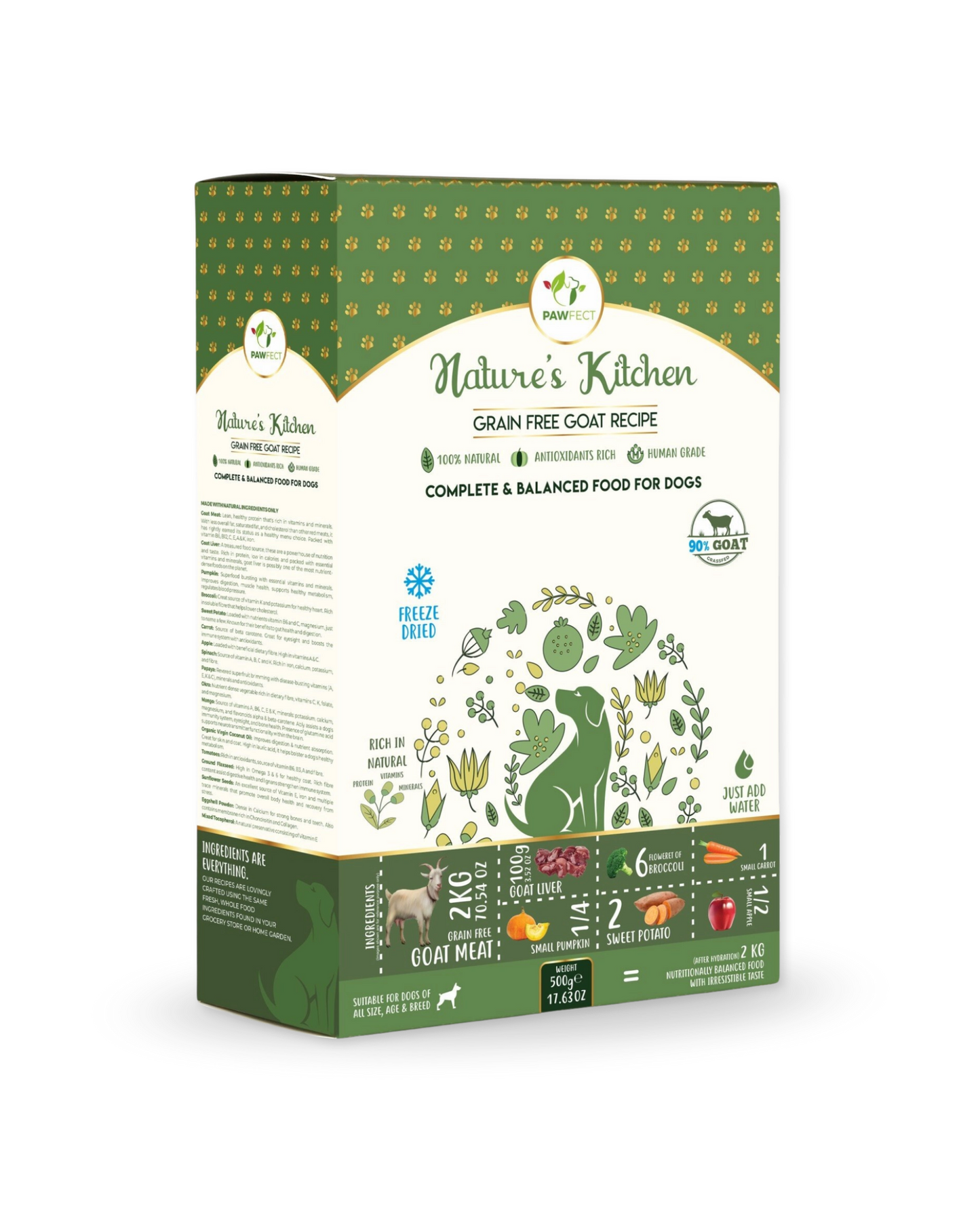 Freeze-dried goat food | for dogs