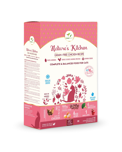 Freeze-dried chicken food | for cats