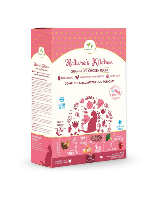 Freeze-dried chicken food | for cats