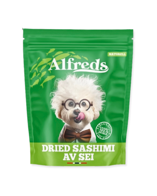 Tørket sashimi av sei