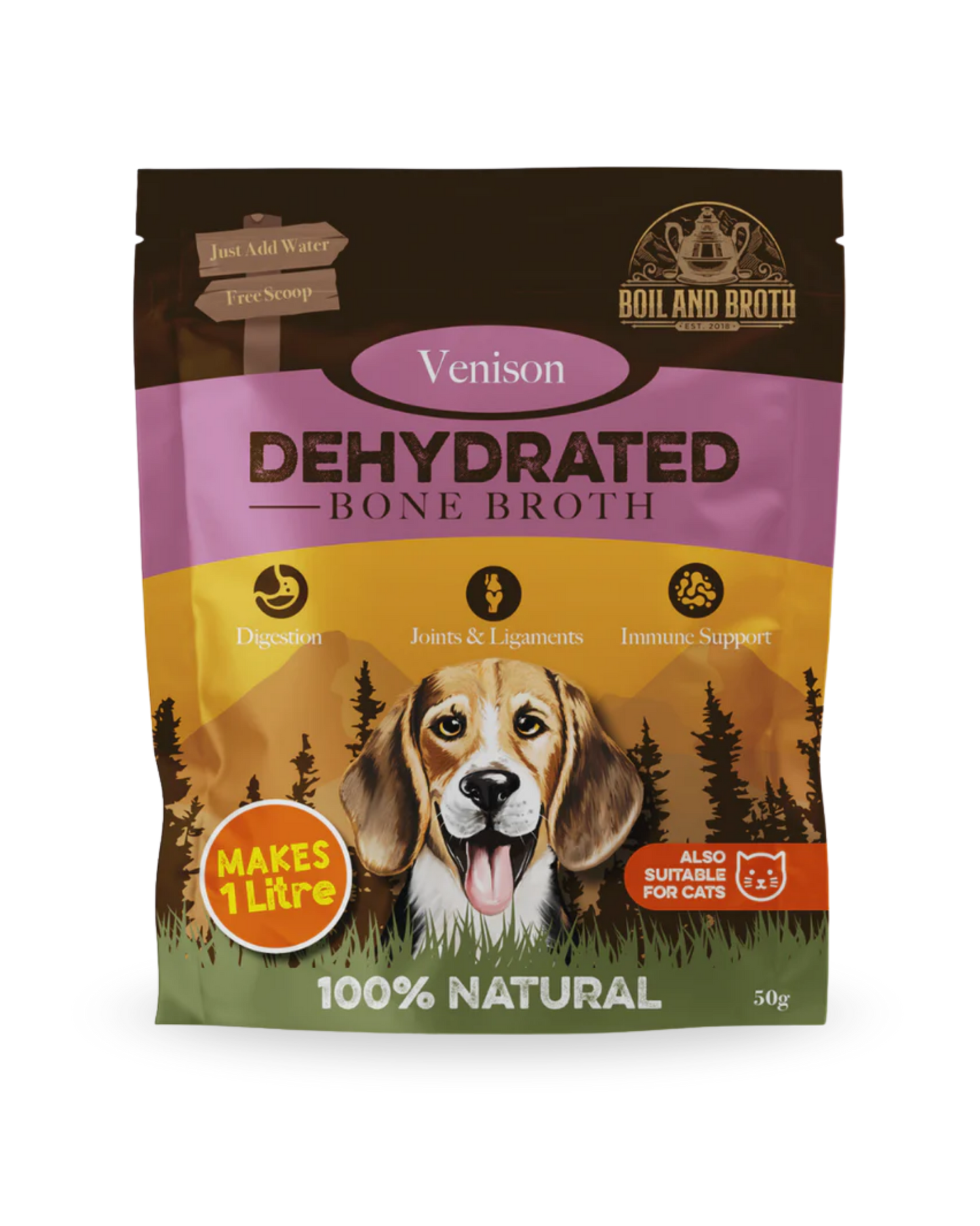 Beinkraftpulver av hjort