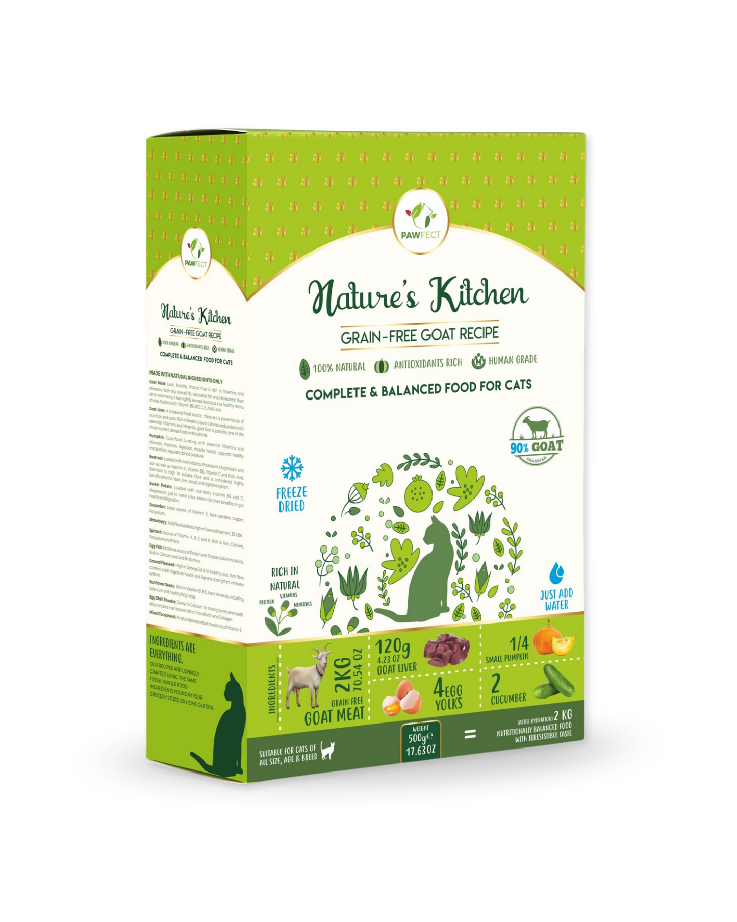 Freeze-dried goat food | for cats