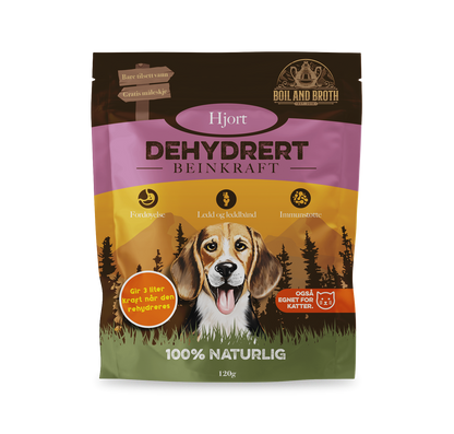 Beinkraftpulver av hjort