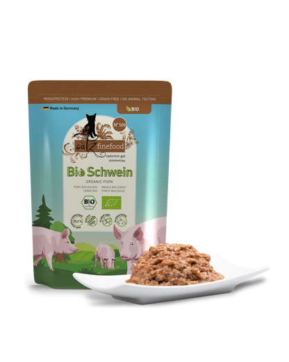Organic wet food, pork | cat