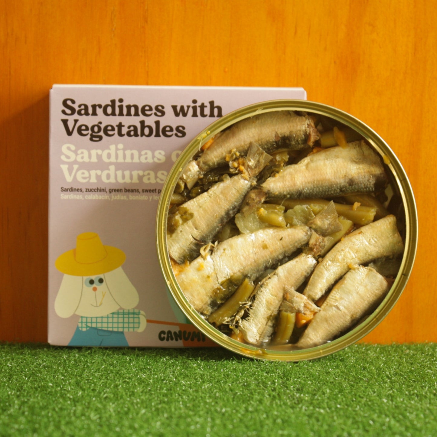 Sardiner med grønnsaker