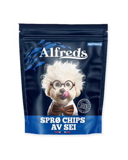 Sprø chips av sei