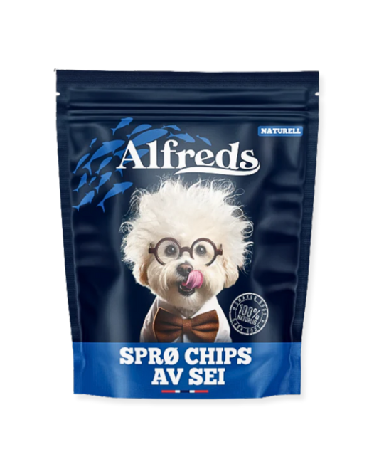 Sprø chips av sei