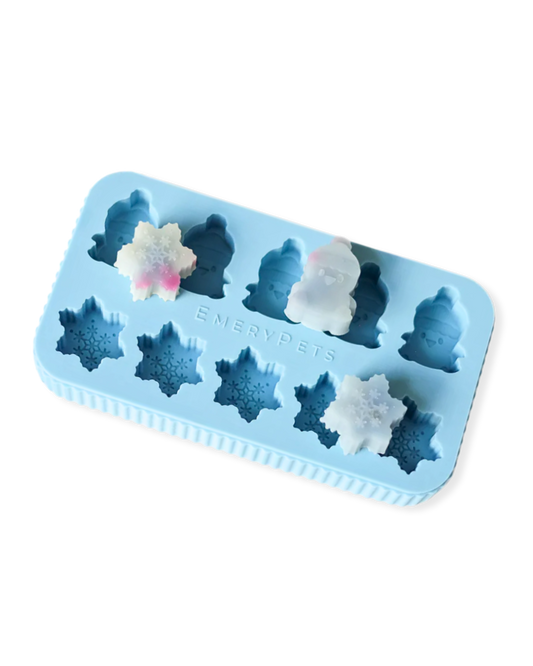 Silikonform PENGUIN + SNOWFLAKE