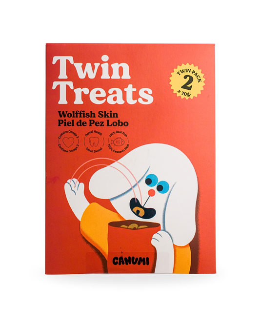 Chews made from wolffish skin